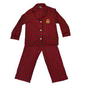 American Living Classic Cotton Red Plaid Flannel Pajama Set (L)